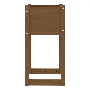 Berkfield Planter Honey Brown 40x40x81 cm Solid Wood Pine