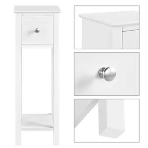  Side Table Set (Set of 2) White