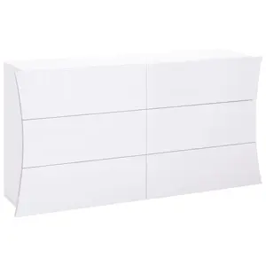 Kimbolton 150 Cm Wide 6 Drawer Sideboard White