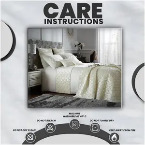 Toman Polyester Solid Colour Duvet Cover with Pillowcases Cream / Single Duvet Cover + 1 Standard Pillowcase