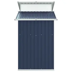 Berkfield Garden Shed Anthracite 270x130x208.5 cm Galvanised Steel