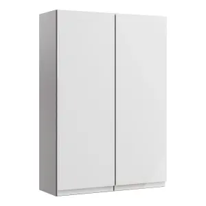 Westport Gloss White Modern Double Wall cabinet (W)495mm (H)720mm