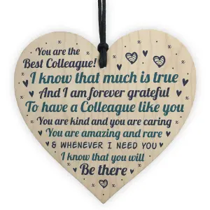 Red Ocean Colleague Gifts Wooden Heart Colleague Plaques Leaving Colleague Gifts Birthday Thank You Keepsake