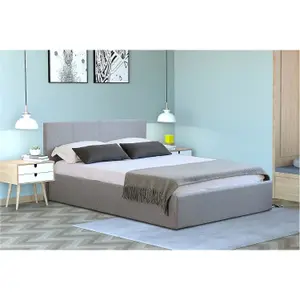 Side Lift Ottoman Bed Frame King Size Storage Bed With Pocket Sprung Mattress