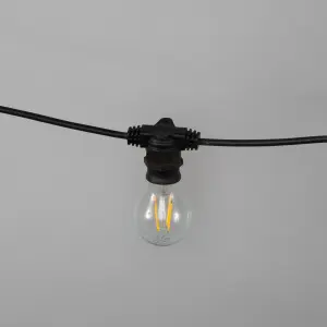 Litecraft Arnold Black Festoon Outdoor String Light Kit