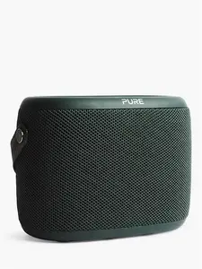 Pure Woodland Bluetooth Waterproof Portable Speaker With DAB+/FM Radio, Green