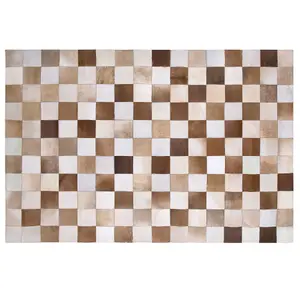 Cowhide Area Rug Brown and Beige 160 x 230 cm SOLMAZ