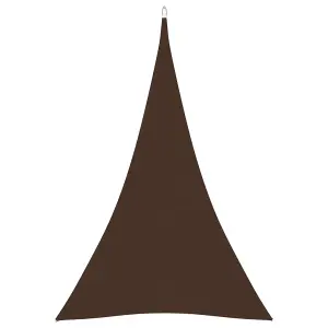 Berkfield Sunshade Sail Oxford Fabric Triangular 4x5x5 m Brown