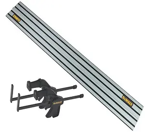 DeWalt DWS5022 1.5m Guide Rail for DWS520 Plunge Saws + DWS5026 Clamps + Bag