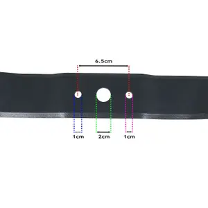 SPARES2GO Cutter Blade compatible with Castel Lawnmower (46cm / 18")