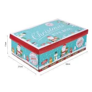 Blue Festive Character Christmas Eve Box - Medium