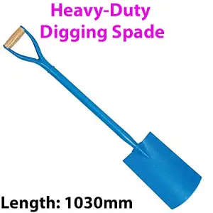 Heavy Duty 1030mm Digging Spade MYD Handle Gardening Landscaping Hole Waste