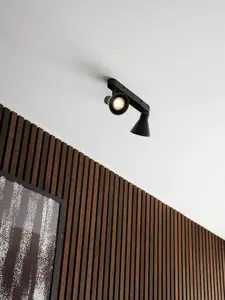 Nordlux Eik Twin Ceiling Spotlight Black GU10