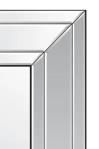 MirrorOutlet Langley All Glass Modern Bevelled Leaner Mirror 174 x 85CM