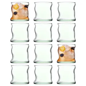 Pasabahce Aware Amorf Recycled Glass Tumblers - 340ml - Green - Pack of 12