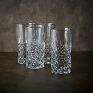 Queensway Home & Dining Combo Pack of 330/356ml Whiskey Drinking Highball Tumblers Glasses Set of 8