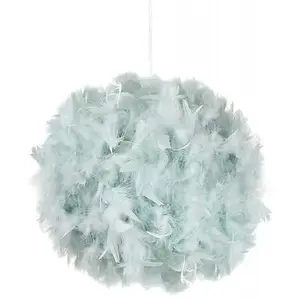 Eye-Catching and Modern Small Duck Egg Feather Decorated Pendant Lighting Shade