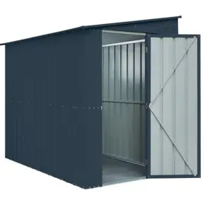 5 x 8 Pent Metal Garden Shed - Anthracite Grey (5ft x 8ft / 5' x 8' / 1.5m x 2.4m)