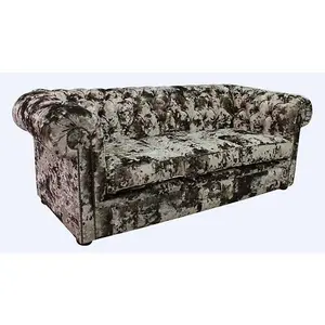 Chesterfield Handmade 3 Seater Sofa Settee Lustro Liqueur Velvet Fabric In Classic Style