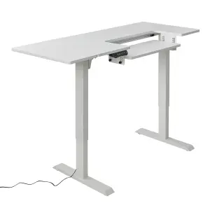 Sewing Online Electric Height Adjustable-Sewing, White with Adjustable Platform