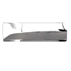 Metal Letter Plate Polished Chrome / 8.8cm H x 30.4cm W x 1.2cm D