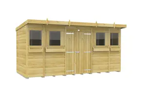 DIY Sheds 14x6 Pent Summer Shed Loglap