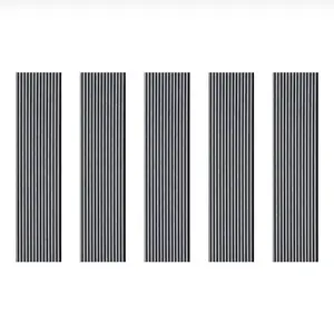 Kraus - Concrete Grey - Easy-Fit Acoustic Slat Wall Panel - (L) 240cm x (W) 57.3cm - Pack of 5 Panels