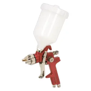 Sealey HVLP Gravity Feed Spray Gun Brass Air Cap - 1.3mm Set-Up HVLP741