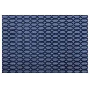 Viscose Rug 140 x 200 cm Navy Blue CIZRE