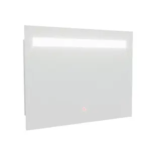 Nes Home 800x600mm LED Bathroom Mirror with Anti-fog Function, Touch Sensor Switch, Cool White Lighting Vertical & Horizontal