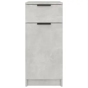 Berkfield Desk Cabinet Concrete Grey 33.5x50x75 cm Engineered Wood