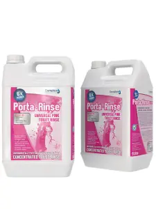 Porta-Rinse Pink Caravan Toilet Chemicals - Rinse 2 x 5 Litres