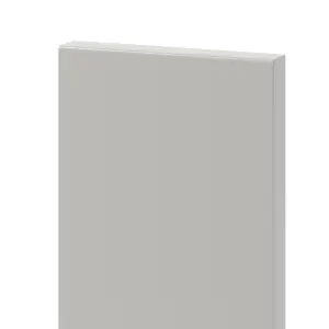 GoodHome Stevia Matt Pewter grey slab Standard Appliance Filler panel (H)115mm (W)597mm