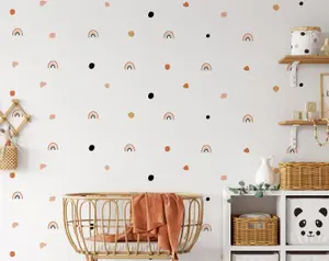 Boho Chic Polka Dot & Rainbow Wall stickers