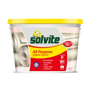 Solvite All purpose Ready mixed Wallpaper Adhesive 9kg - 10 rolls