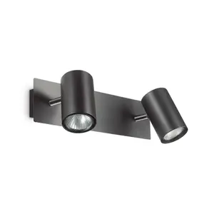 Luminosa Spot 2 Light Wall Light Black