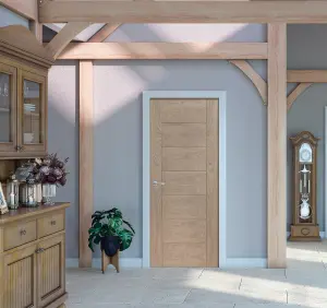 Internal Solid Oak Palermo Statement Door  - 1981 x 762 x 35mm (30")