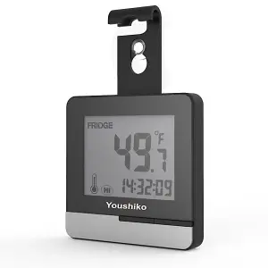 YC9021 Fridge & Freezer thermometer with Easy to Read LCD Display, Max / Min Function