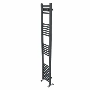 Rinse Straight Bathroom Heated Towel Rail Ladder Radiator Anthracite 1600x300mm