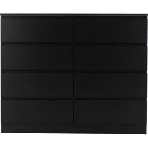 Braunstein 8 Drawer Chest Of Drawers Black