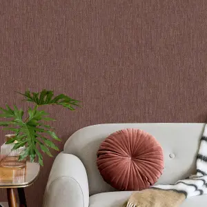 Galerie Heritage Structure Red Plain Texture Wallpaper Roll