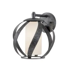 Luminosa Quoizel Blacksmith Wall Lamp Old Black, IP44