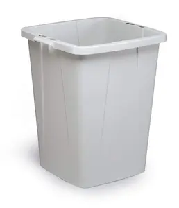 Durable DURABIN 90L Square - Food & Freezer Safe Waste Recycling Bin - Grey