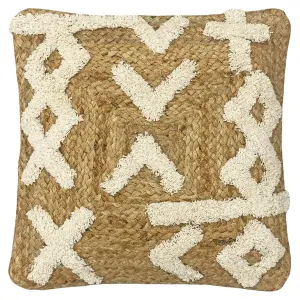 furn. Camfa Braided Jute Feather Filled Cushion