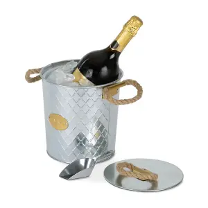 ICE & CHAMPAGNE BUCKET - GALVANISED STEEL