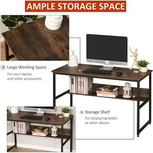 Correia Writing Desk Black / Brown