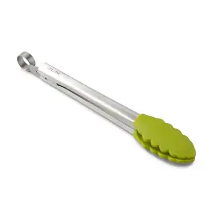 Zeal Silicone Kitchen Tong Lime Green / 28.5cm L x 5.5cm W x 3cm D