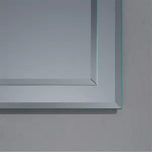 Deluxe Bathroom Wall Mirror - Rectangular 420 x 800mm - Bevelled Edge Wall Mirror