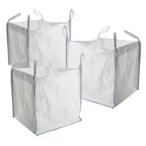 AirTech- UK 5 x New FIBC Bulk Bags Builders Garden Waste 1 Tonne TON Jumbo Bags Storage Sack Heavy Duty