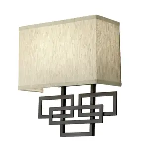 Twin Wall Light 1920's Style Glass Opaque Shades Oil Rubbed Bronze LED E14 60W